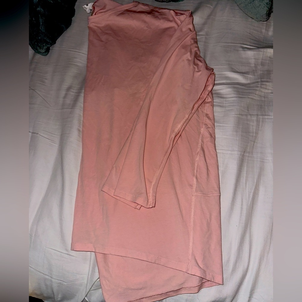 Lululemon long sleeve Pink Peony Back in action shirt. Size 10